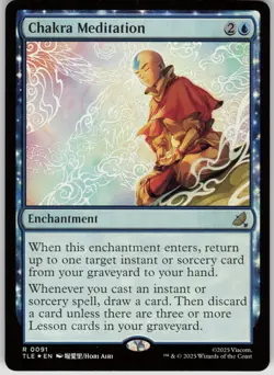 MTG Chakra Meditation Foil NM Avatar: The Last Airbender: Eternal Legal Magic 91 - Image 1