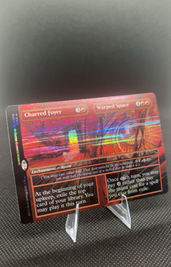 [MTG] Charred Foyer // Warped Space (Borderless) (0340) (DSK) NM - Image 1