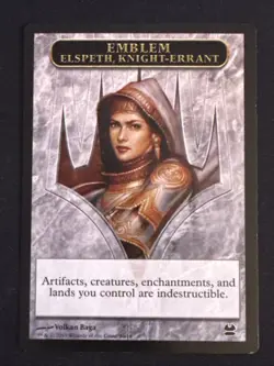 1x Emblem - Elspeth, Knight-Errant (16) Modern Masters LP MTG Magic x1 MKE - Image 1