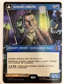 MTG - Norman Osborn Green Goblin (Borderless) Marvel's Spider-Man 220 FOIL SPM - Image 1
