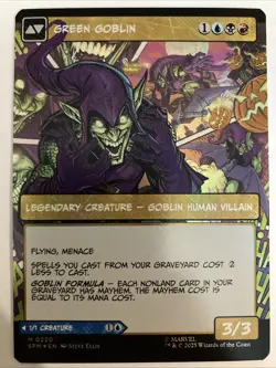 MTG - Norman Osborn Green Goblin (Borderless) Marvel's Spider-Man 220 FOIL SPM - Image 2