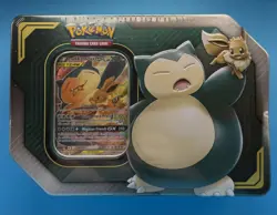 2019 Pokemon Snorlax & Eevee GX Tag Team Up Tin New Factory Sealed TCG - Image 1