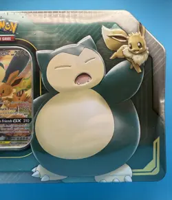 2019 Pokemon Snorlax & Eevee GX Tag Team Up Tin New Factory Sealed TCG - Image 2