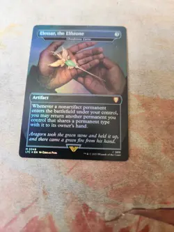Elessar, The Elfstone-Cloudstone Curio FOIL Commander The Lord Of The Rings MTG - Image 1
