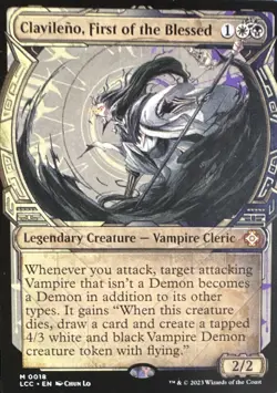 Magic: The Gathering Clavileno, First of the Blessed Foil Ext Art Mythic 0018 EN - Image 1