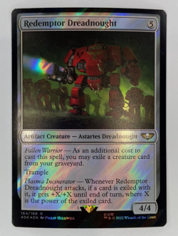 MISPRINT STAMP SURGE FOIL REDEMPTOR DREADNOUGHT WARHAMMER 40K MTG NM - Image 1