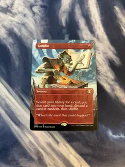Gamble (Borderless) Dominaria Remastered Regular - Image 1