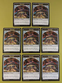 8 Treasure Token #010 Ixalan Magic the Gathering MTG 8 - Image 1