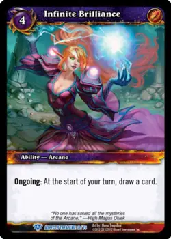 Light Play WoW TCG Infinite Brilliance Battle of the Aspects Treasure Pack World - Image 1