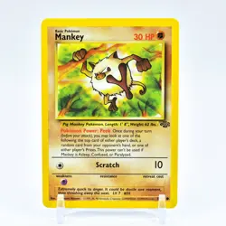 Mankey - 55/64 Jungle Unlimited Common Pokemon - NM - Image 1