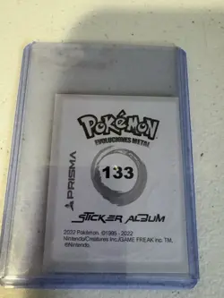 Pokemon Eevee Gold Cracked Ice Card New Non TCG Good Condition - Image 2