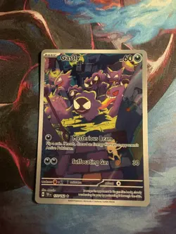 Gastly Illustration Rare Temporal Forces 177/162 Pokemon TCG Holo Card - Image 1