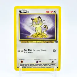 Meowth - 56/64 Jungle Unlimited Common Pokemon - NM - Image 1