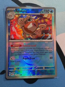 Seaking (Poke Ball Pattern) 021/131 Holo Prismatic Evolutions Pokemon NM - Image 1