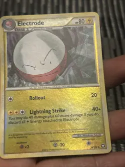 Pokemon TCG Electrode 34/102 HeartGold & Soulsilver Triumphant Reverse Holo- NM - Image 2
