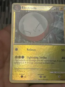 Pokemon TCG Electrode 34/102 HeartGold & Soulsilver Triumphant Reverse Holo- NM - Image 3