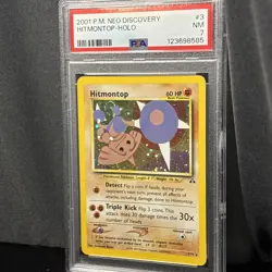 Hitmontop PSA 7 Neo Discovery 3/75 Holo 2001 Pokemon Card Near Mint - Image 2
