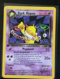 Pokemon TCG Team Rocket #26/82 Dark Hypno 1st Edition NM - Image 1