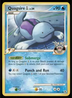Quagsire GL 76/111 Common Rising Rivals Pokemon Near Mint - Image 1