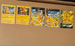 Pokemon TCG Pikachu SM76 + Pikachu V-UNION 6/12 Holo Promo 5-Card Lot EN - Image 1