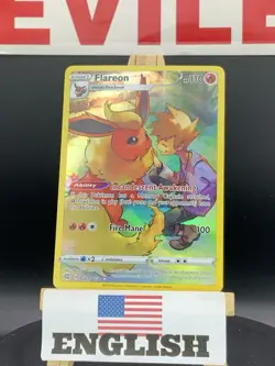 Pokemon SWSH Brilliant Stars Flareon Trainer Gallery 2022 Holo #TG01/TG30 - NM - Image 1