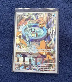 Pokemon Squirtle 148/165 Scarlet & Violet 151 Illustration Rare Holo Eng - Image 1