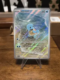 Pokemon TCG Squirtle 170/165 Scarlet & Violet 151 Illustration Rare Holo Card - Image 1