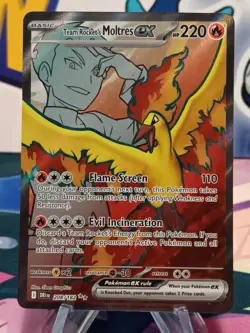 Team Rocket's Moltres ex DRI 208/182 Pokemon SV10: Destined Rivals Ultra Rare NM - Image 1