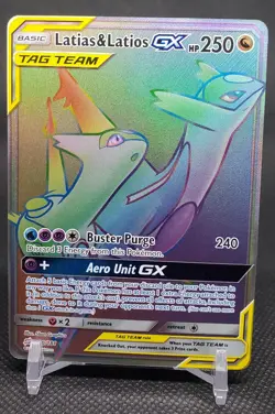 Latias & Latios GX (Secret) 190/181 Sm-Team Up Pokemon Holo - Image 1