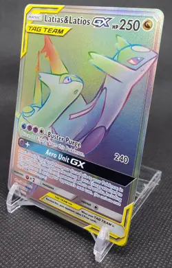 Latias & Latios GX (Secret) 190/181 Sm-Team Up Pokemon Holo - Image 2