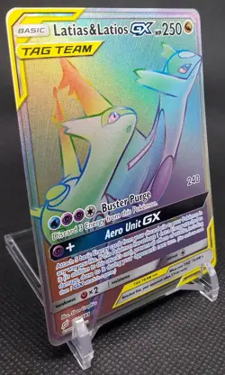 Latias & Latios GX (Secret) 190/181 Sm-Team Up Pokemon Holo - Image 3