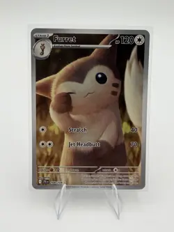 Furret - 168/159 Illustration Rare SV09: Journey Together Pokemon NM - Image 1