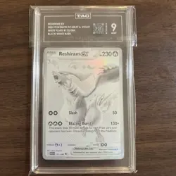 Pokemon Reshiram ex 173/086 White Flare BWR TAG 9 Black White Rare - Image 3