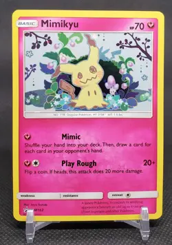 Mimikyu SM163 Sm Holo Black Star Pokemon Promo LP - Image 1