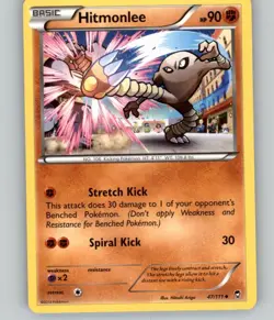 Hitmonlee 47/111 Uncommon Furious Fists Pokemon Near Mint NM - Image 1