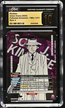 Union Arena GRADED Kimblee Fullmetal Alchemist R One Star PRISTINE 10 CGC ENG - Image 1