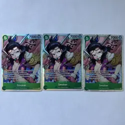 Bandai One Piece Card Game Smoker OP10-030 Alt SR Lot of 3 - Image 1