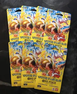 One Piece TCG OP 15 - EB04 Adventure on Kami's Island Sleeved Booster Packs X7 - Image 1