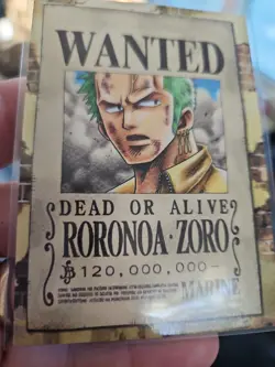 Roronoa Zoro Panini Epic Journey Marine One Piece Wanted Dead or Alive Poster - Image 5