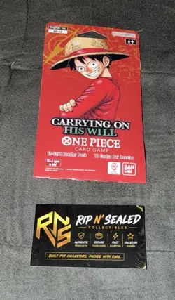 One Piece TCG OP-13 Carrying On His Will Sleeved Booster Pack Lot of 8 English - Image 2