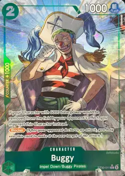• Buggy • ST30-011 Alt Art Holo The Time of Battle One Piece TCG NM - Image 1
