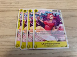 OP03-107 Playset 4 x Charlotte Galette English C One Piece TCG Card Game - Image 1