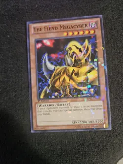 Yugioh The Fiend Megacyber BP02-EN009 1st Ed Mosaic Rare - Image 1