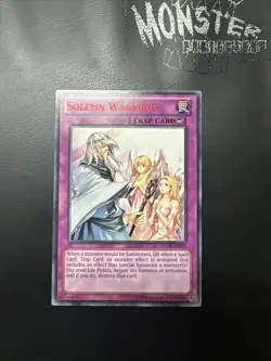 YUGIOH SOLEMN WARNING DUELIST LEAGUE RED RARE DL18-EN019 - Image 1