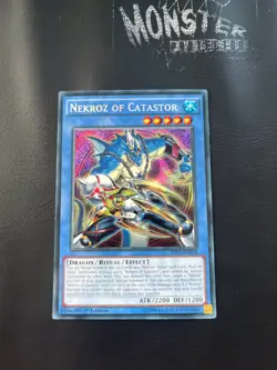 YUGIOH NEKROZ OF CATASTOR SECRET RARE THSF-EN018 1ST EDITION - Image 1