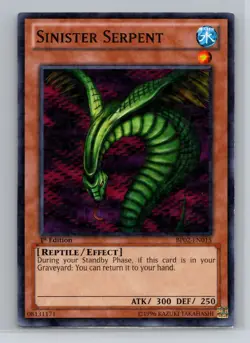 Battle Pack 2: War of the Giants Sinister Serpent Mosaic Rare #BP02-EN015 12624 - Image 1