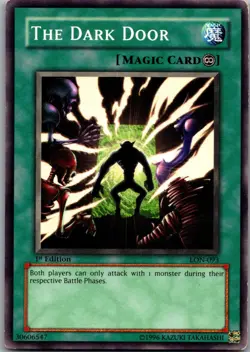 The Dark Door LON-093 Common Labyrinth of Nightmare Yu-Gi-Oh 1st Edition LP - Image 1