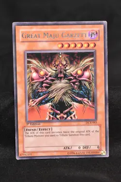 Great Maju Garzett 1st Edition DCR-063 HP Regular Rare Yugioh Card Dark Crisis - Image 1