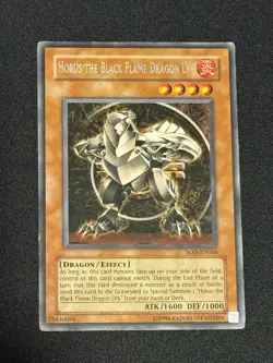 Horus The Black Flame Dragon LV4 SOD-EN006 Rare Unlimited LP- - Image 1