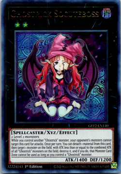 YuGiOh Ghostrick Socuteboss 1st Edition GFP2-EN140 Ultra Rare foil - Mint - Image 1